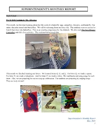 May, 2019 !1 Pre K Self-Contained- Ms