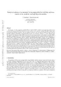Numerical Solutions of an Unsteady 2-D Incompressible Flow with Heat