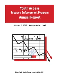 Youth Access Tobacco Enforcement Program Annual Report 05-06