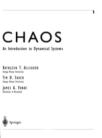 An Introduction to Dynamical Systems