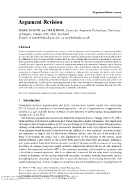 Argument Revision