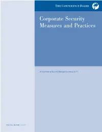 Corporate Security Measures and Practices