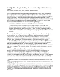 Notes Towards an Object-‐Oriented Literary