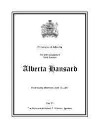 Alberta Hansard