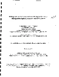 Bibliography on the Conservation of Biological Diversity: Biological