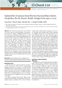 Check List Lists of Species Check List 12(6): 1997, 19 November 2016 Doi: ISSN 1809-127X © 2016 Check List and Authors