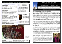 First Church of Otago Newsletter