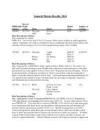 General Motors Recalls, 2014