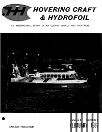 Hovering Craft & Hydrofoil Feb 67