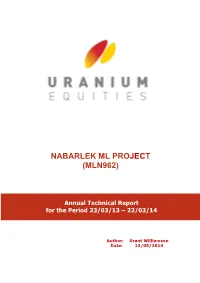 Nabarlek Ml Project (Mln962)