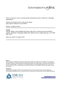 Phonological Development