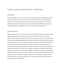 Syncope: Diagnosis and Treatment – Marc Kraus