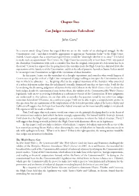 Chapter Two Can Judges Resuscitate Federalism?