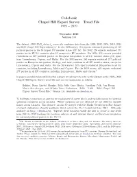 Codebook Chapel Hill Expert Survey—Trend File 1999 − 2019