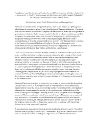 For Situating Contemporary Freedom: a Doull Reader Introduction: James