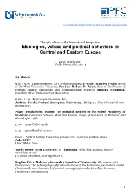 Ideologies, Values and Political Behaviors in Central and Eastern Europe