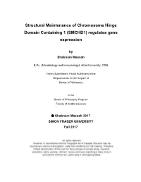 (SMCHD1) Regulates Gene Expression