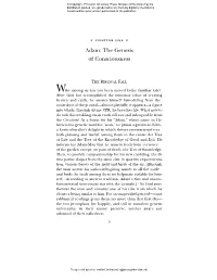 Adam: the Genesis of Consciousness