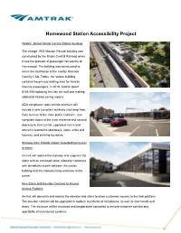 Homewood Station Accessibility Project