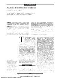 Intravitreal Triamcinolone