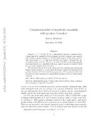 Commensurability of Hyperbolic Manifolds with Geodesic Boundary