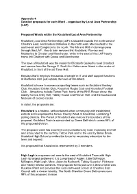 Appendix 4 Detailed Proposals for Each Ward – Organised by Local Area Partnership (LAP)