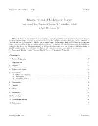 Bitcoin, the End of the Taboo on Money D.J