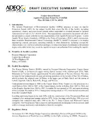 Draft Executive Summary