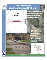 (FCM) Zoning Process: Informing a Mn/DOT Path Forward