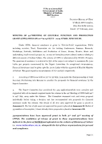 MINUTES of 42Nd MEETING of CFPG
