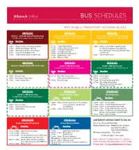 Bus Schedules