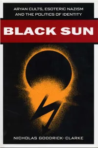 Miguel Serrano and Esoteric Hitlerism