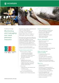 Monitoring and Managing Our Most Precious Resource