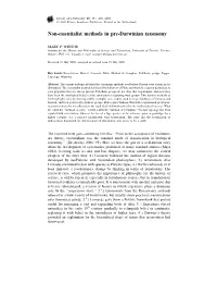 “Non-Essentialist Methods in Pre-Darwinian Taxonomy,” Biology and Philosophy 18