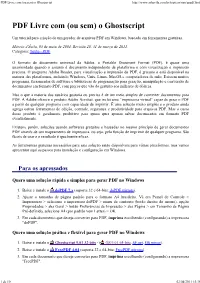 PDF Livre Com (Ou Sem) O Ghostscript