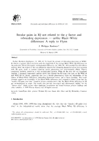 Secular Gains in IQ Not Related to the G Factor and Inbreeding Depression Р