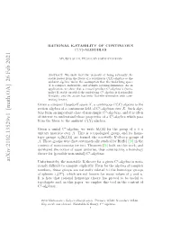 Arxiv:2102.13529V1 [Math.OA] 26 Feb 2021 Oooit N,I Hsppr Eepo Hsto Ntecnetof Context the in Useful Tool Be This to Employ Proved We Has Paper, Theory This C*-Algebras