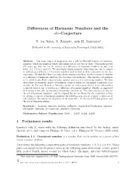 Differences of Harmonic Numbers and the Abc-Conjecture