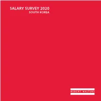 Robert Walters | Salary Survey 2020