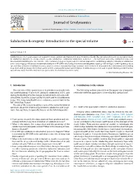 Subduction & Orogeny: Introduction to the Special Volume