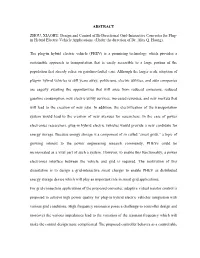 ABSTRACT ZHOU, XIAOHU. Design and Control of Bi-Directional Grid