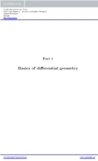 Basics of Differential Geometry