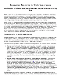 Challenges Faced by Mobile Home Owners