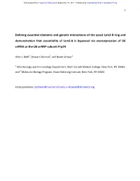 Defining Essential Elements and Genetic Interactions of the Yeast