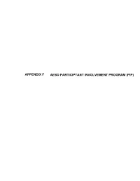 Appendix F Aeso Participtant Involvement Program (Pip) 1