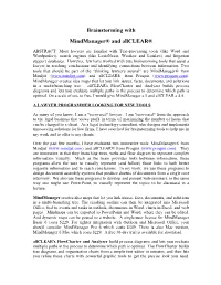 Brainstorming with Mindmanager® and Allclear®