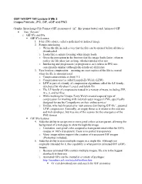 CGT 141/CPT 141 Lecture 5 Wk 3 Images Formats: JPG, GIF, Agif and PNG