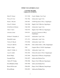 Table of Contents