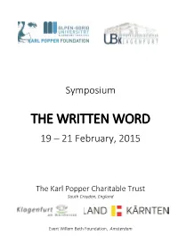 The Written Word