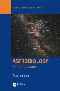 ASTROBIOLOGY ASTROBIOLOGY: an Introduction